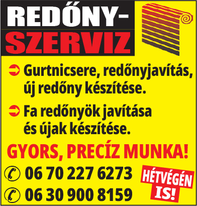 Redőnyszerviz